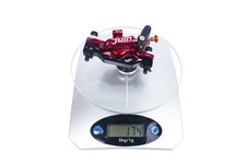 New Juin Tech GTP4 Cable Actuated Hydraulic Disc Brake Caliper Set Red 4-Piston