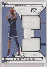 2021 Panini National Treasures Rookie Dual Materials 10/99 Ziaire Williams s3g