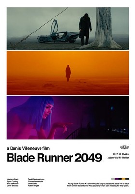 Blade Runner 2049 Sci-Fi Movie Poster Wall Art Print Decor Minimalist Cyberpunk