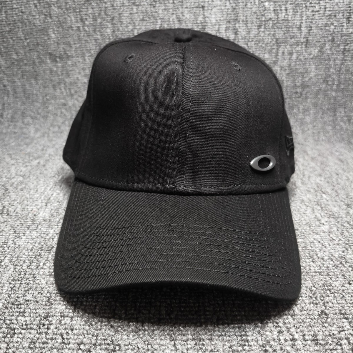 Oakley New Era Black Baseball Cap Hat Adjustable Strapback Curved Brim Y631
