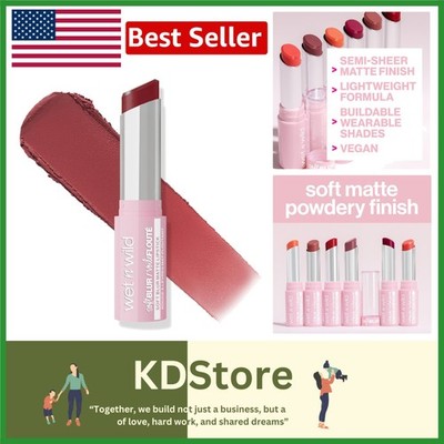 Matte Lipstick Semi-Sheer Buildable Velvety Lips Cruelty-Free