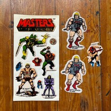 Vintage 1982 Masters Of The Universe He-man Puffy Stickers