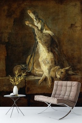 3D Dead Rabbit Oil Painting Wall Murals Wallpaper Murals Wall Sticker