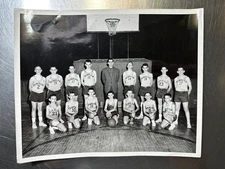 Fair Plain Basketball Team Photo Original B&W Ephemera