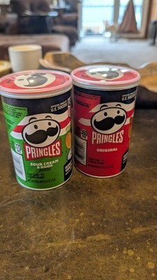 Pringles Mini Cans   Sour Cream & Onion + Original   EMPTY   Factory Sealed Tops
