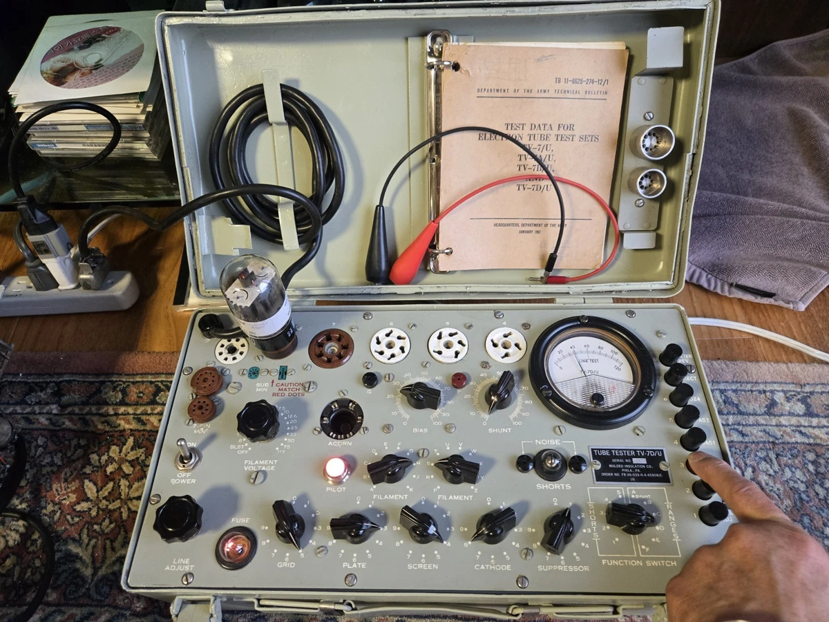 美品ビンテージ TV-7/D/U ミリタリー チューブ テスター電源確認済み Tv 7 Tube Tester for sale | eBay