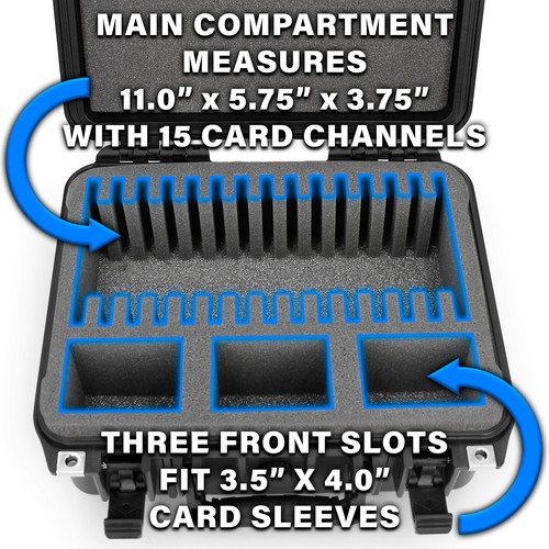 Casematix Graded Card Case – Fits PSA SGC Slabs & Toploaders, Storage Box Holder - Picture 5 of 11