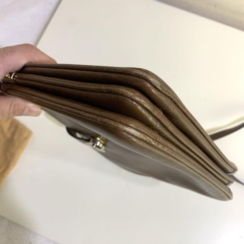 Salvatore Ferragamo Leder Schultertasche echt braun Damen Italien 120825 - Bild 6 von 17