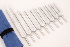 9 Piece Solfeggio Tuning Fork Set for Sound Healing Instruments