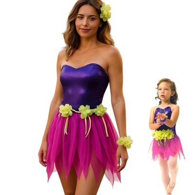 Pixie Dust CHILD LARGE Hawaiian Luau Dance Costume Sugar Plum Fairy Mardi Gras