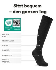 1 | 2 | 4 Paar Stützstrümpfe Reisestrümpfe Kompressionsstrümpfe Herren Damen