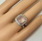 DAVID YURMAN ALBION SILVER MOON QUARTZ DIAMOND ICE RING Size 6 — photo 9