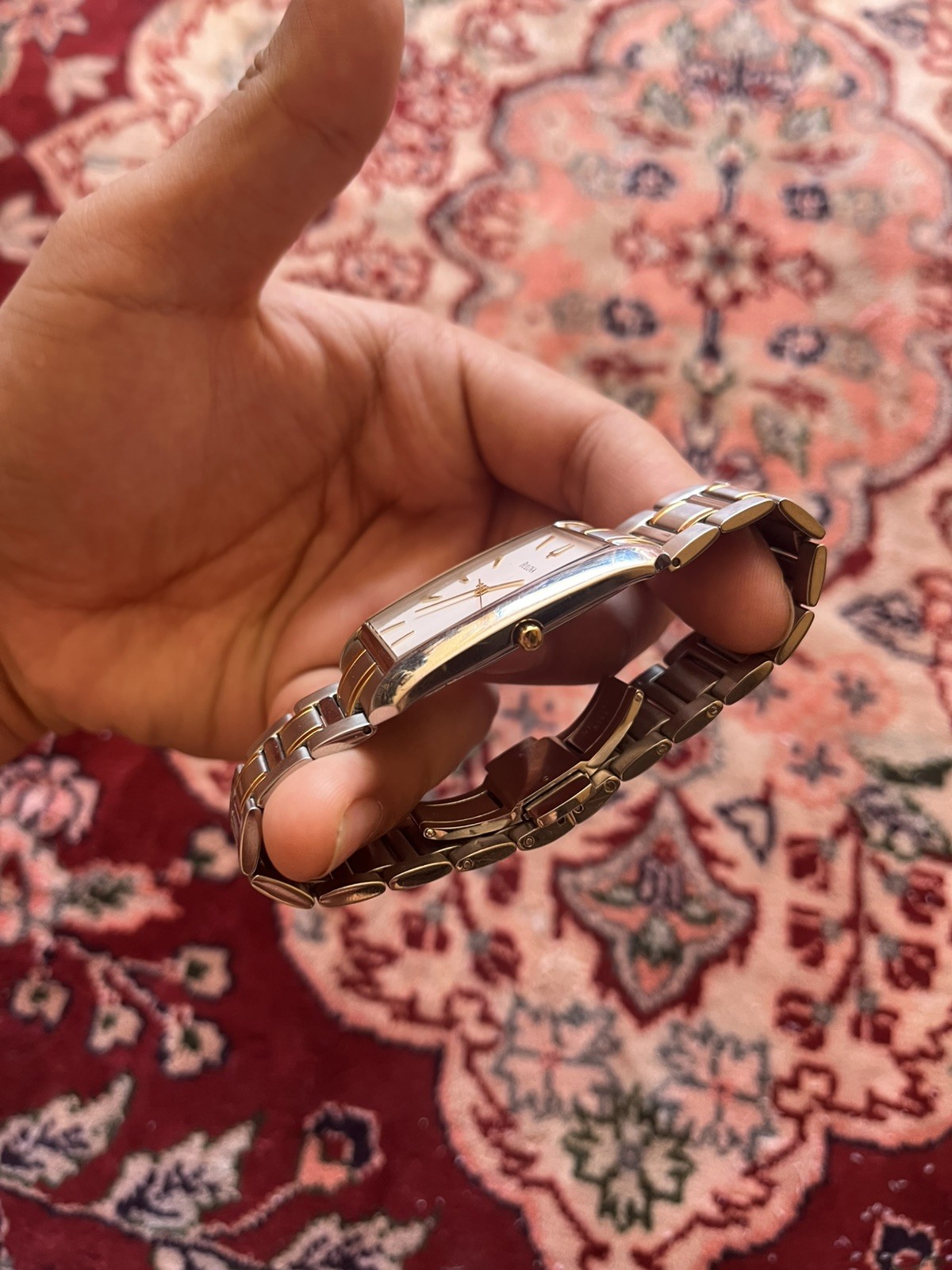 Bulova Sutton Classic Rectangular Two-Tone Men's … - image 3