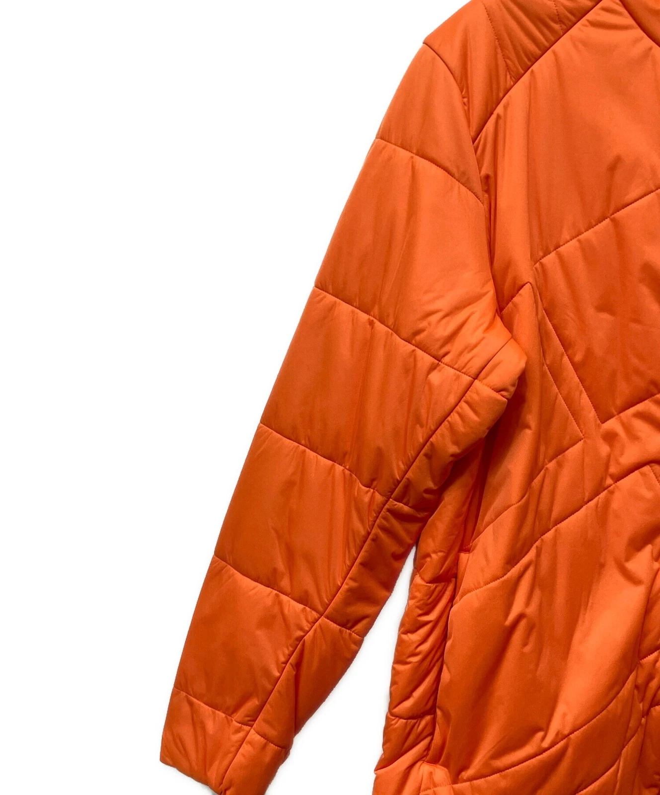 adidas Quilted Jacket Padded Insulated Coat Men's Size L Orange - product detail image 6