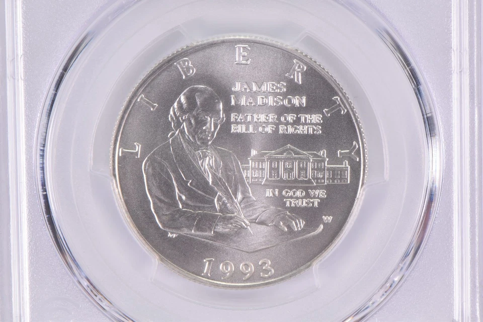 MS70 1993-W Madison Bill of Rights Commemorative Half Dollar PCGS *3068 - Image 3 of 4