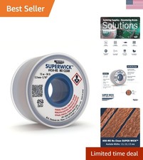 High-Performance No Clean 50' Desoldering Braid - 0.1" Wide &  Compliant