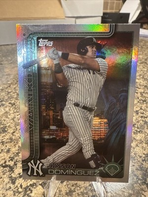 2025 Topps Series 2 JASSON DOMINGUEZ #590 Fanatics Big Apple YANKEES