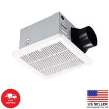 Bathroom Fan 110 CFM, 1.2Sone No Attic Access Needed Installation,Very Quiet Bat