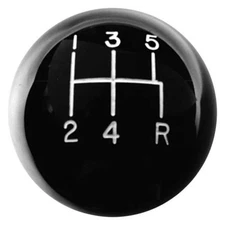 Hurst Shifters M12x1.75mm Manual Shift Knob 5 Speed Pattern Black Universal
