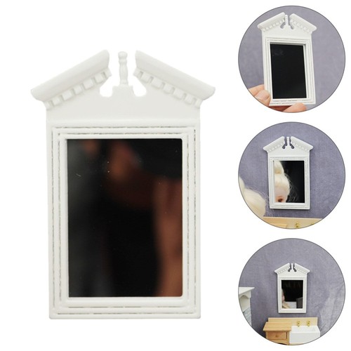Mini Model Mirror Mini White Mirror Model Micro Scene Desktop Adornments Miniature | eBay