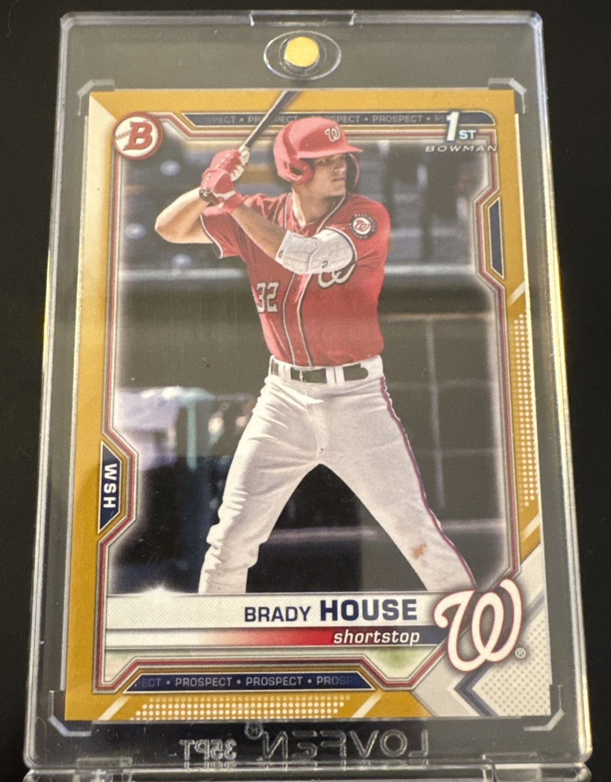 2021 Brady House Bowman Draft Gold Parallel /50 Rookie RC SP BD-186 Nationals