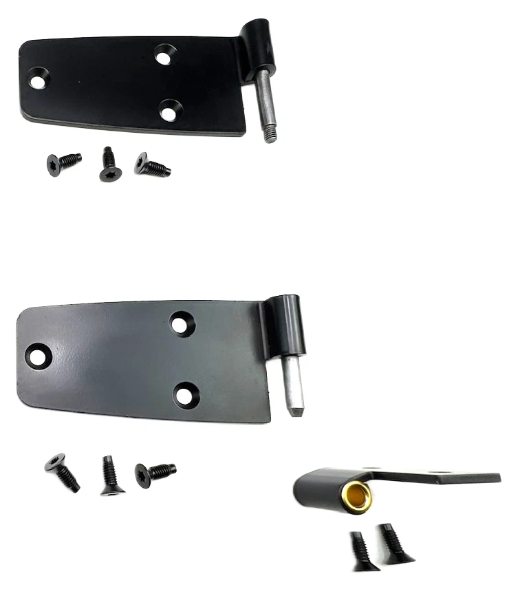 Bisagras de puerta completa derecha y soporte inferior para Jeep Wrangler CJ YJ 1976 a 1993 (2 piezas) Foto 2 de 4