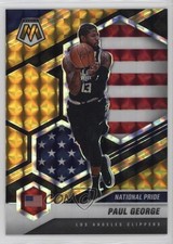 2020 Panini Mosaic National Pride Choice Black Gold Prizm 2/8 Paul George 1cl3