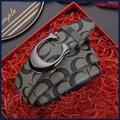 New 3.4cm fashion Women's Belt Formal Leather Canvas Male Belt High Quality