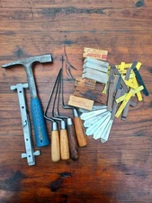 Assortment Of Bricklayer Block Stone Mason Masonry Contractor Tools Made USA