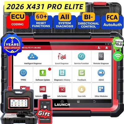 2026 X431 PRO ELITE Profi OBD2 Diagnosegerät ALL SYSTEM Oil ECU Coding mit CANFD
