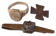 German Africa Corps WW2 Ring DAK Afrika Korps WWII Tie clip Great Sphinx of Giza