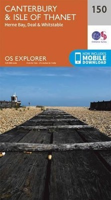 Canterbury & Isle of Thanet Map | Herne Bay, Deal  by Ordnance Survey 0319243435
