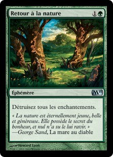 Magic MTG - Back to Nature - Magic 2011 - EXC - EN - FOIL