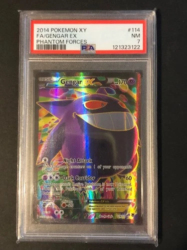 PSA 7, Gengar #114 Pokemon Phantom Forces XY **Grail**