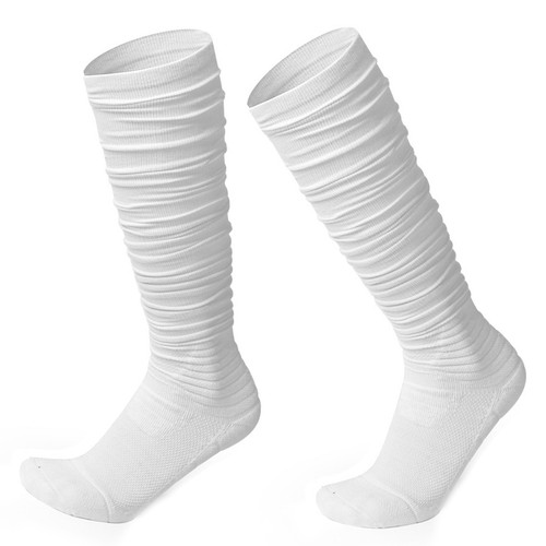 Scrunch Football Socks Ultra Long Cotton Knee High Socks Padded Rugby Socks YMGP - Picture 5 of 9