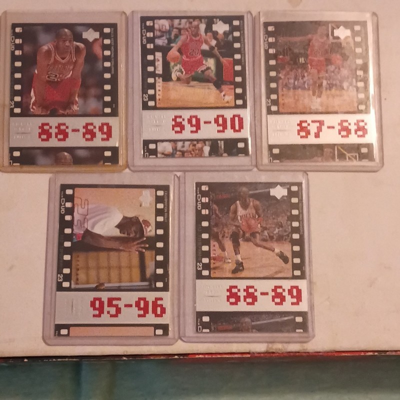 Upper Deck NBA All-Time Athletes Michael Jordan Bulls Lot 5 1987-88 to 1996-97