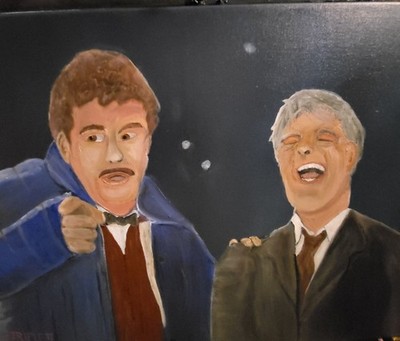 Original Oil Painting -John Candy Steve Martin Planes Trains & Automobiles Art