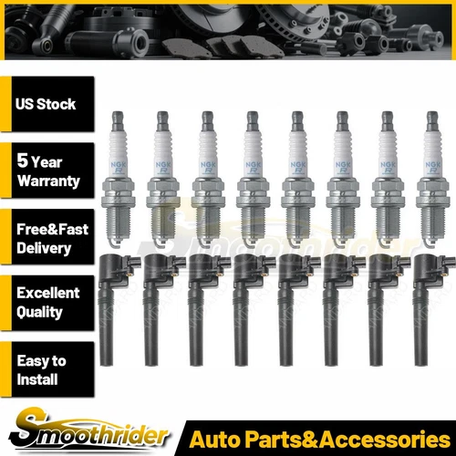 NGK Standard 16pcs Ignition Coil Spark Plug for Ford Thunderbird 2002-2004 2005