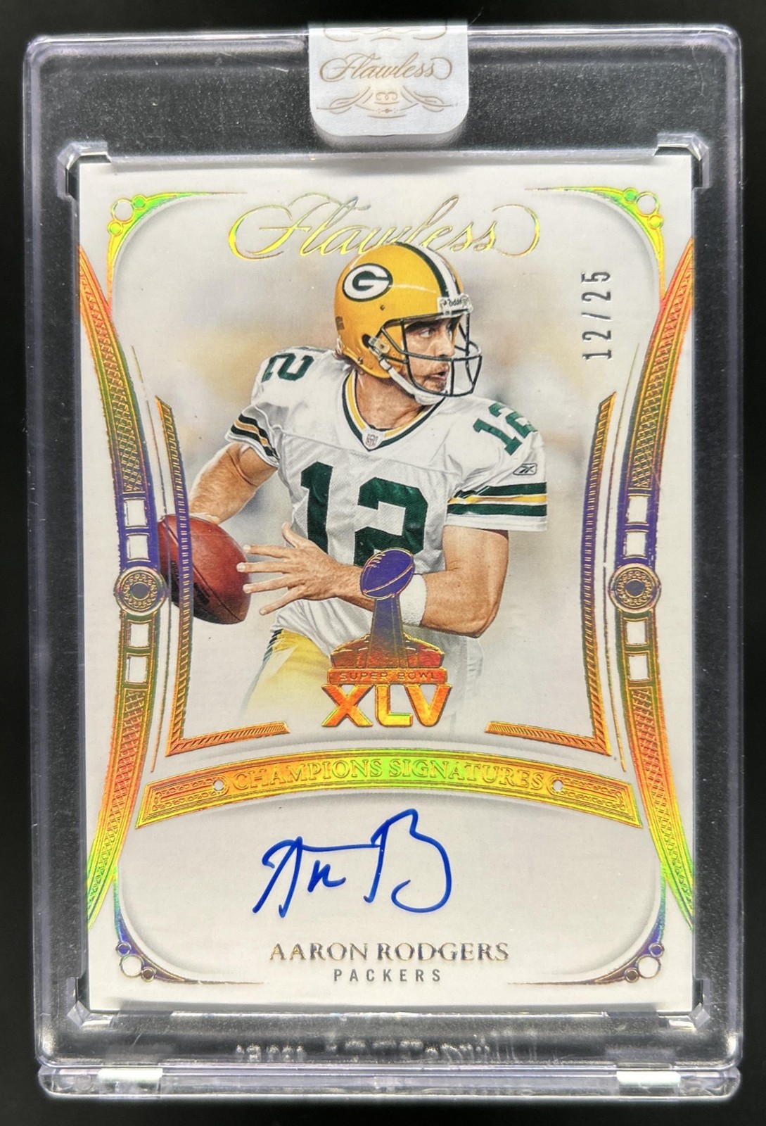 2025 Flawless Aaron Rodgers 2024 Football - Champions Signatures Auto #/25 #1 view 1