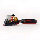 Vtg 1991 Playmobil 3694 Winter Fun Ski Patrol Rescue Snowmobile Sled Incomplete