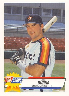 Mike Burns 1993 Fleer ProCards 630 Osceola Astros Baseball Card