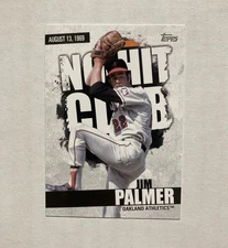 Jim Palmer 2022 Topps Series 2 No-Hit Club Insert Card #NHC-19 Baltimore Orioles