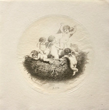 Francesco Bartolozzi after Giovanni Battista Cipriani, Chalk Manier, "Air"