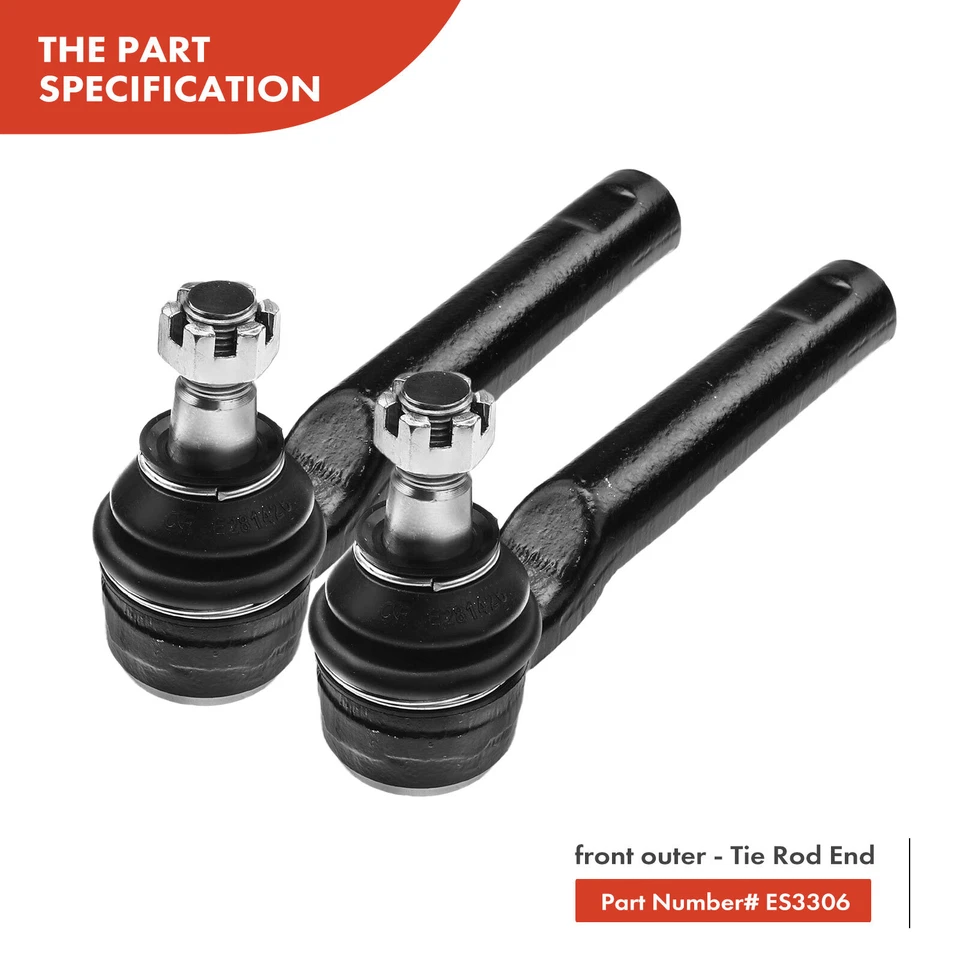 Power Steering Rack and Pinion Tie Rod End Kit for Subaru Legacy 2000-2004 2.5L - Image 2 of 4