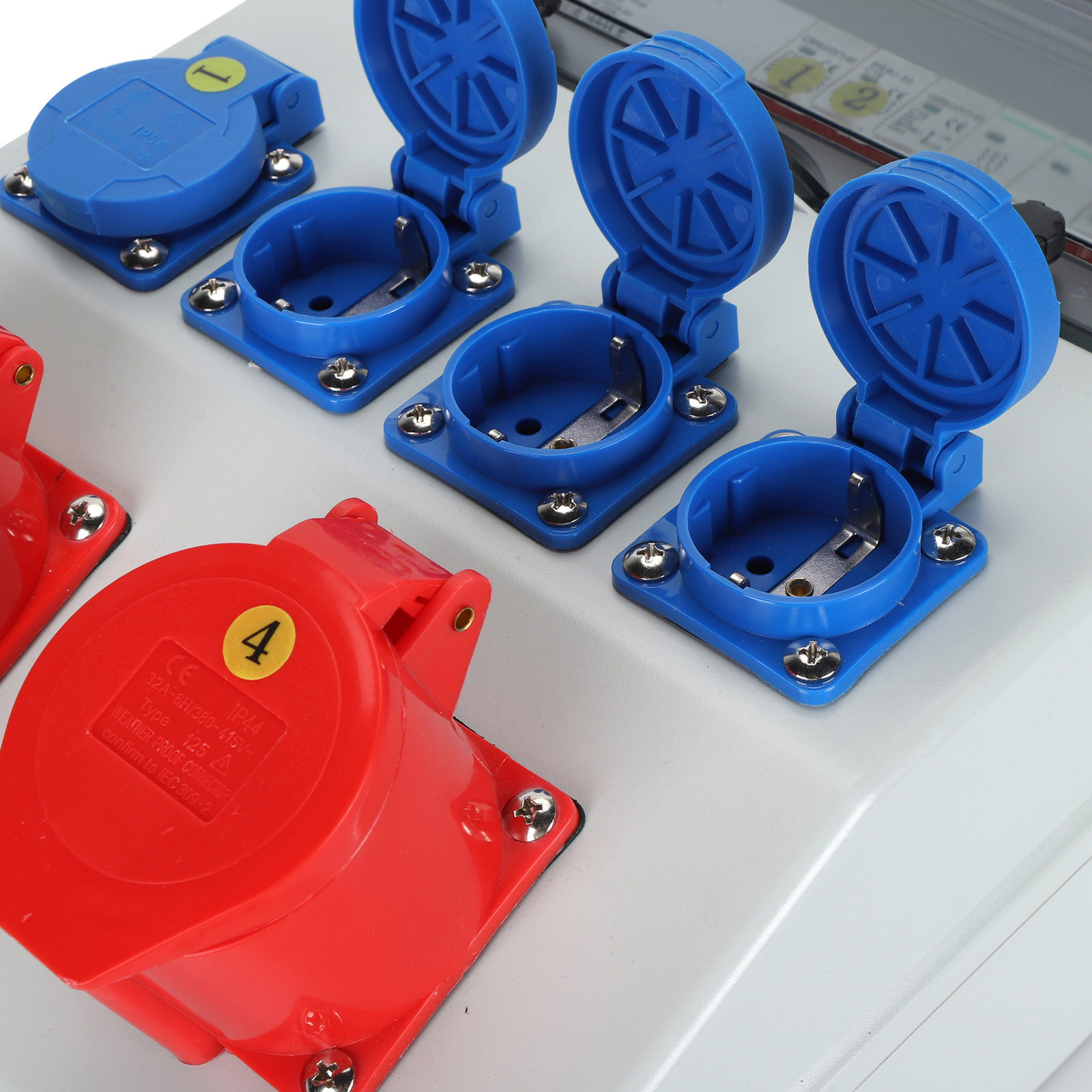 Industrial Socket Box ABS Socket Power Distribution Box C16 C32