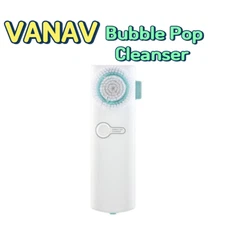 VANAV Bubble POP Cleanser Skin Care Dual Brush Deep Cleansing Device ,Holder