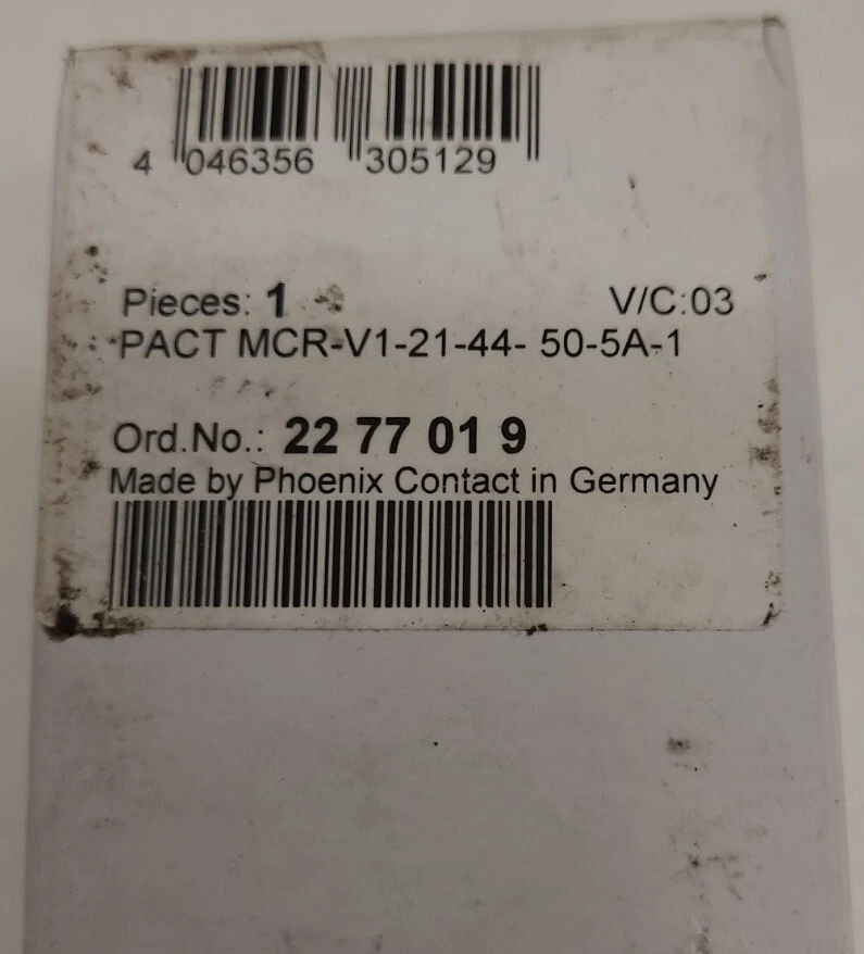 PHOENIX CONTACT PACT MCR-V1-21-44-50-5A-1 - Image 4 of 4