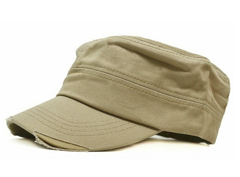 Gorra de Verano para Hombres Sombrero del Ejército Cadete Castro Patrulla Militar Béisbol Camuflaje Algodón Gorras Foto 2 de 4