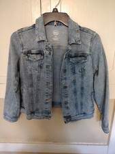 Wonder Nation Light Wash Denim Jacket Girls Size L 10-12