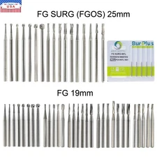 Wave Dental Surgical Bur Round Long 25mm Carbide Bur Friction Grip FG High Speed